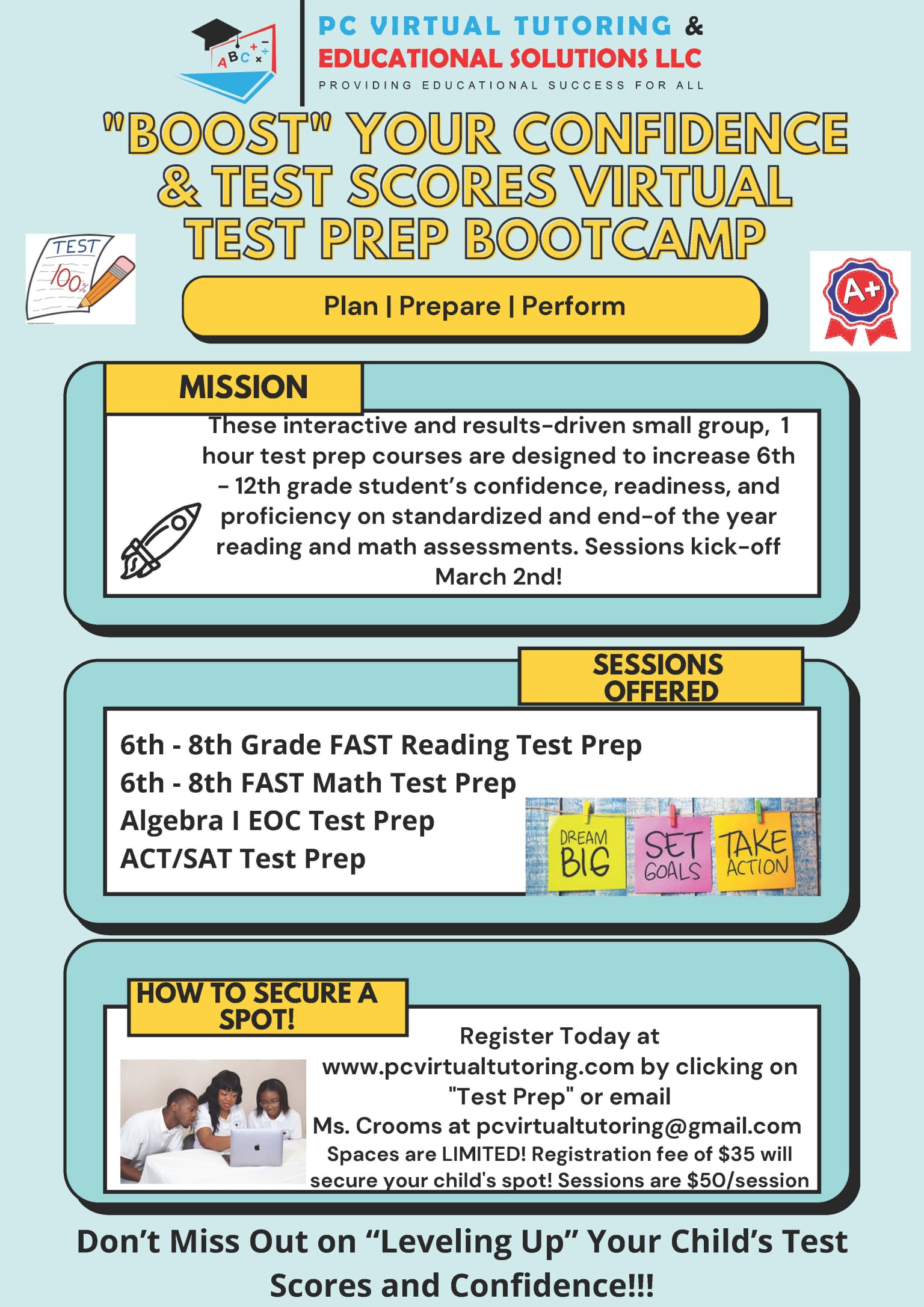 F.A.S.T. ACT and SAT